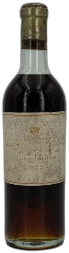 capture du vin Château d’Yquem 1893 Bouteille) Sauternes 1er Cru Classé Supérieur