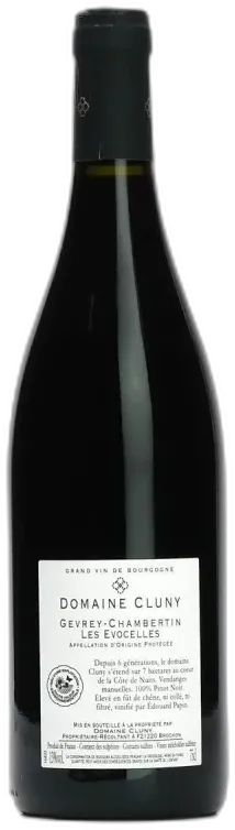 aperçu du vin Gevrey Chambertin les Evocelles Domaine Cluny