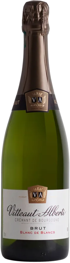 vue du vin de Bourgogne Blanc de Blancs Brut Vitteaut Alberti