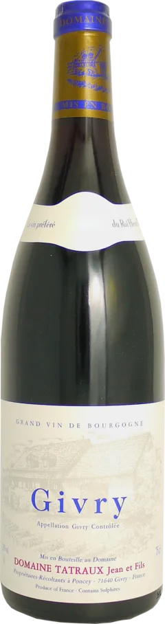 vue du vin Aoc Givry Domaine Tatraux Jean & Fils
