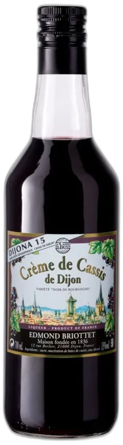 aperçu du vin Crème de Cassis de Dijon Maison Edmond Briottet