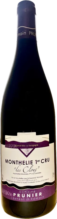photo du vin Aoc Monthélie 1er Cru les Clous Domaine Laurent et Romain Prunier