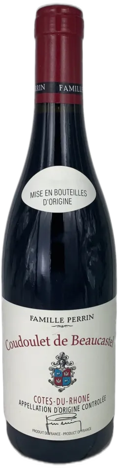illustration du vin Aoc Côtes-du-Rhône "Coudoulet" Château de Beaucastel Famille Perrin
