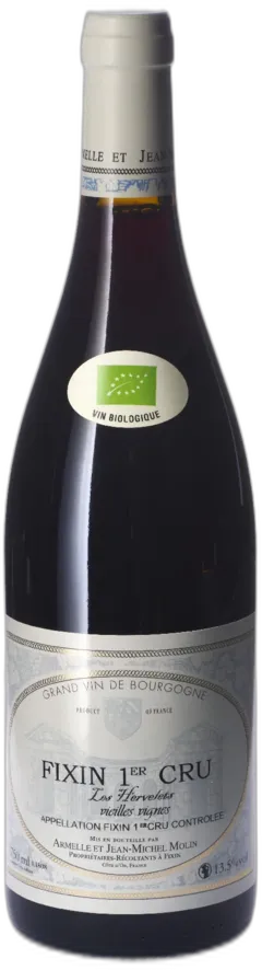 capture du vin Aoc Fixin 1er Cru Hervelets Domaine Molin