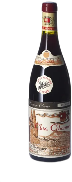 capture du vin Aop Côtes de Provence Cuvée Prestige Olivier Clos Cibonne