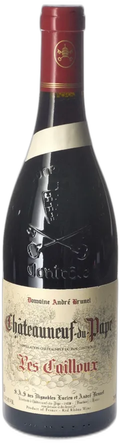 vue du vin Châteauneuf du Pape les Cailloux Domaine André Brunel