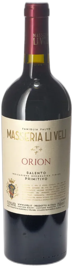image du vin Salento Primitivo Orion Masseria li Veli