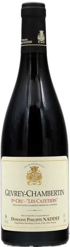 photo du vin Aoc Gevrey-Chambertin 1er Cru les Cazetiers Domaine Philippe Naddef