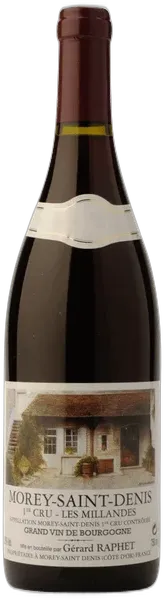 capture du vin Aoc Morey-Saint-Denis 1er Cru les Millandes Domaine Gérard Raphet