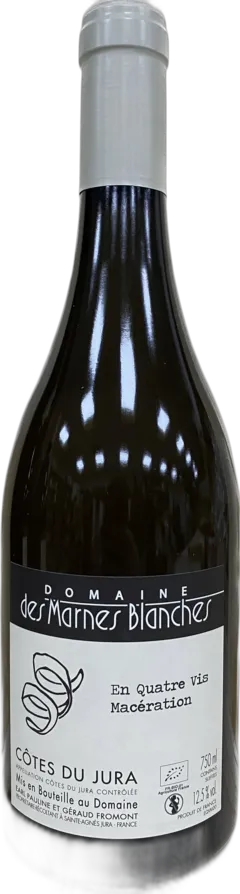 photo du vin Côtes du Jura Chardonnay Macération en Quatre Vis Domaine des Marnes Blanches