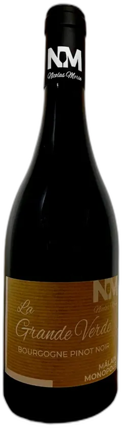 photo du vin Bourgogne en la Grande Verde Mâlain Monopole Pinot Noir Domaine Nicolas Morin