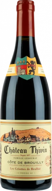photo du vin Aoc Côte de Brouilly les Griottes de Brulhié Château Thivin