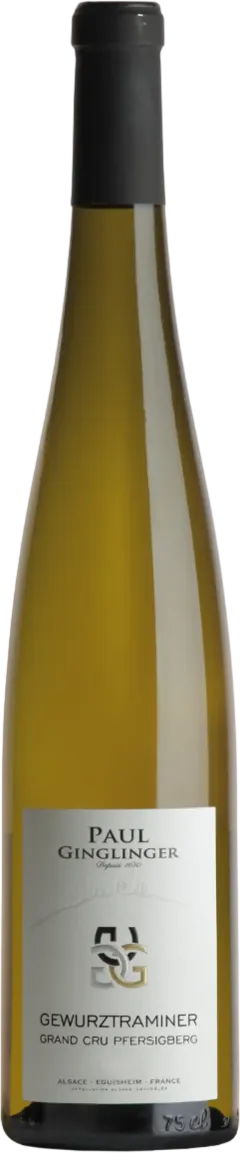 image du vin Aoc Alsace Gewurztraminer Grand Cru Pfersigberg Paul Ginglinger
