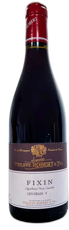 vue du vin Aoc Fixin "les Crais" Domaine Philippe Robert & Fils