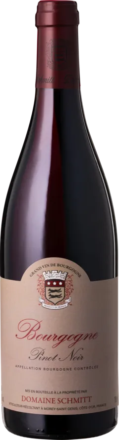 photos du vin Aoc Bourgogne Pinot Noir Domaine Schmitt