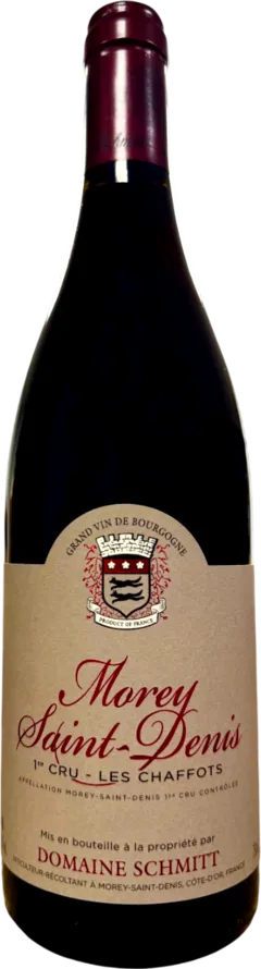 photo du vin Aoc Morey-Saint-Denis 1er Cru les Chaffots Pinot Noir Domaine Schmitt