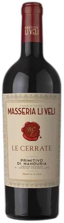 photo du vin Doc Primitivo di Manduria le Cerrate Masseria li Veli