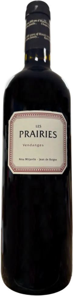 photo du vin Aoc Castillon Côtes de Bordeaux les Prairies Nina Mitjavile Jean de Boigne Château de Pitray
