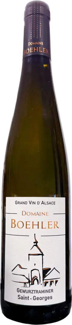 capture du vin Aoc Alsace Gewurztraminer Sec "Saint Georges" Julien Boehler
