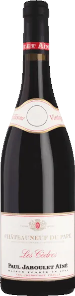 vue du vin Aoc Châteauneuf-du-Pape les Cèdres Domaine Paul Jaboulet Ainé