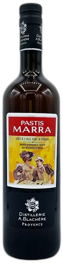 illustration du vin a Blachere, Pastis Marra