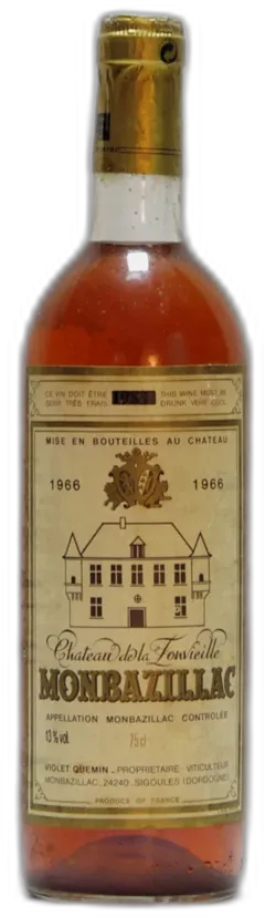 image du vin 1966 Château de la Fonvieille, Monbazillac