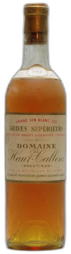 illustration du vin 1964 Domaine de Haut-Callens, Graves Blanc Supérieurs