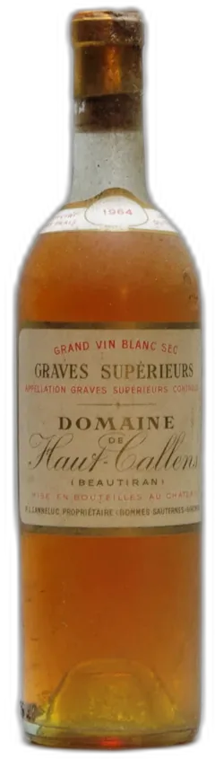 illustration du vin 1964 Domaine de Haut-Callens, Graves Blanc Supérieurs