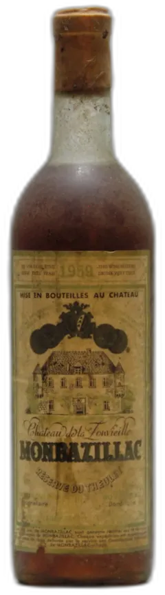 photo du vin 1959 Château de la Fonvieille, Monbazillac Reserve du Theulet