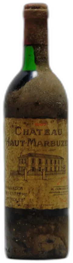 vue du vin 1987 Château Haut-Marbuzet, Saint Estephe