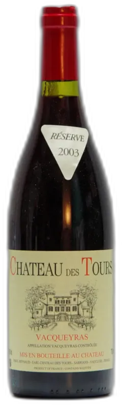 vue du vin 2003 Château des Tours, Vacqueyras