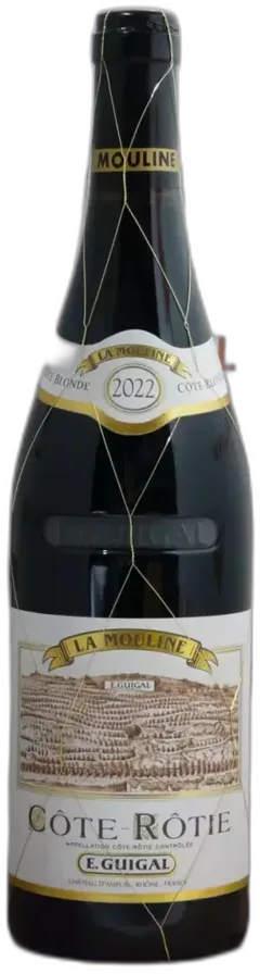 vue du vin Côte-Rôtie Domaine Guigal "la Mouline" 2022