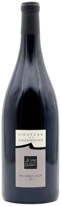 vue du vin Château Cazeneuve Sang du Calvaire Magnum