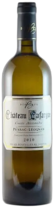 vue du vin Lafargue "Cuvée Alexandre" Pessac-Léognan