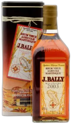 photo du vin J.Bally Rhum Vieux Millésime 2003