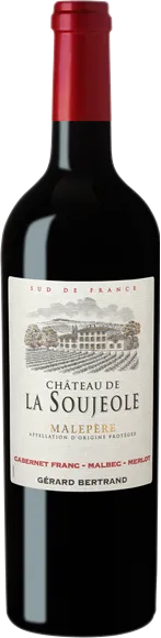 aperçu du vin Malepère Château la Soujeole Grand Vin Rouge 2020 Gérard Bertrand