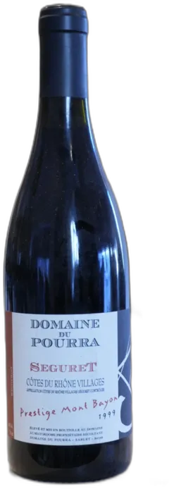 photo du vin Cotes du Rhone Village Seguret 1999 Domaine du Pourra