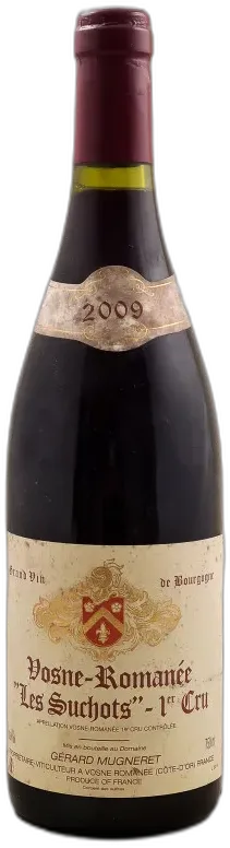 photo du vin Gérard Mugneret Vosne Romanée 1er Cru "les Suchots" 2009