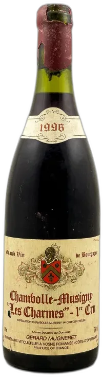 photo du vin Gérard Mugneret Chambolle Musigny 1er Cru "les Charmes" 1996