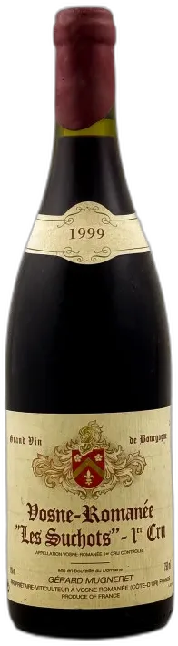photo du vin Gérard Mugneret Vosne Romanée 1er Cru "les Suchots" 1999