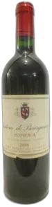 photo du vin Chateau de Bourgueneuf Pomerol