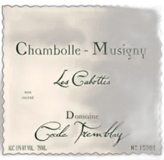 photo du vin Chambolle-Musigny les Cabottes