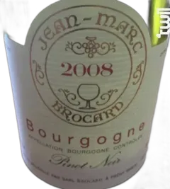 aperçu du vin Bourgogne Pinot Noir