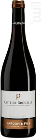 photo du vin Côte de Brouilly Pardon & Fils