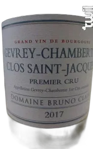 photo du vin Gevrey Chambertin Clos Saint Jacques 1er Cru