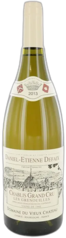 aperçu du vin Chablis Grand Cru les Grenouilles 2013 Daniel-Etienne Defaix
