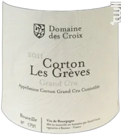 photos du vin Corton les Grèves Grand Cru