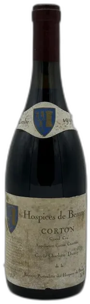 capture du vin Corton Grand Cru Cuvée Charlotte Dumay 1986 Hospices de Beaune