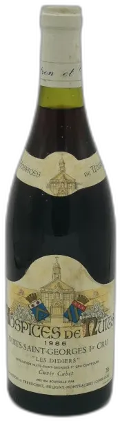 image du vin Nuits Saint Georges 1er Cru les Didiers cuvée Cabet 1986 Hospices de Nuits