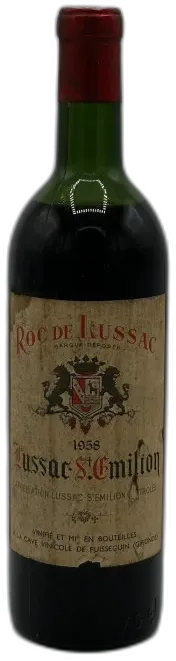 capture du vin Lussac Saint Emilion Cave de Puisseguin 1958 Roc de Lussac